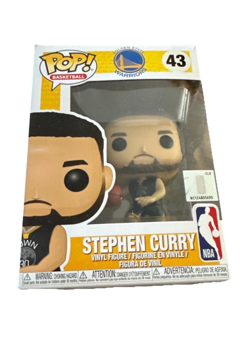 Funko Pop! Basketball 43 Stephen Curry Golden State Warriors NBA Pop Vinyl NIB